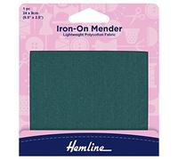 Polycotton Mender Iron On, 9x24cm - Bottle Green