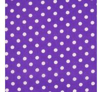 Polycotton Pea Spot Polka Dot Fabric - Playful, Charming, and Retro Styles by The Metre for DIY Projects (Purple)