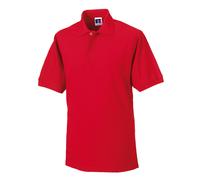 Polycotton Pique Hardwearing Polo Shirt Russell Light Red 4XL