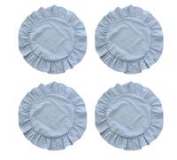 Polycotton Round Placemat with Nonslip, 4 PIECES, C 4 PIECES