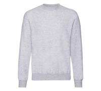 Polycotton Set-in Sweatshirt Fruit Of The Loom Grey 5XL