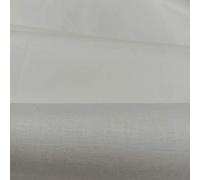 Polycotton White Fabric Material Plain Colour By The Metre 115cm wide (45")