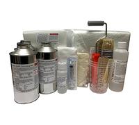 Polycraft 3Kg Fibreglass Repair Kit. Resin, Mat & Tools (White)