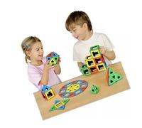 Polydron Magnetic Class Set 50-1010 96 Piece Set Toy School UK SELLER