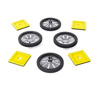 Polydron Magnetic Wheels Add-on Set - 8 Piece Add-On Construction Building Toy, 3 years, 50-1065