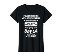 Polyendocrine Metabolic Ovarian Syndrome Break Spirit Value Graphic T-Shirt, Women, Black, M