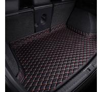 POLYES Car Boot Liner Mat For Hon-da Insight 2009-2014, Leather Luggage Tray Protector Pad Floor Rear Trunk Waterproof Antislip Antiscratch Raised Edges Foldable Accessories,Black-red