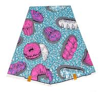 Polyester African Fabric with Vibrant Prints Great Choice for Wedding Dress Making and Creative Projects (FP6556)