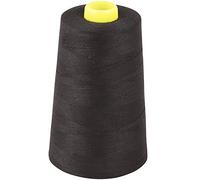 Polyester All Purpose Polyester Sewing Thread 40S/2, 4 x 5000 Meters (5468 Yard) Cones (Black) 4 Large Cones for Sewing, Quilting, Piecing, Stitch, Serger and Overlock