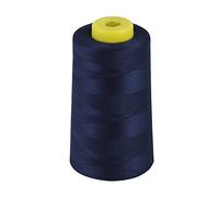Polyester All Purpose Polyester Sewing Thread 40S/2 4 x 5000 Meters (Navy Blue) 4 Large Cones for Sewing, Quilting, Piecing, Stitch, Serger and Overlock