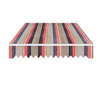 Polyester Awning Fabric with Valance - Replacement Canopy Material for Sun Protection -Outdoor Awning Cover for Patio Deck and Garden Use