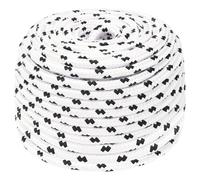 Polyester Braided Rope 6mm x 25m White UV Resistant Marine Grade 500kg Safe100kg