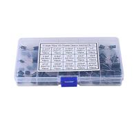 Polyester Capacitors, Value Polyester Capacitor, 150pcs 100V 15 Value 0.33nF-470nF Polyester Film Capacitors Assortment Kit Box
