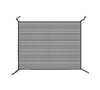 Polyester Car Radiator Grille Mesh 100x70cm 54g Black/White - Universal Anti-Lint Screen Cover For Sedan & SUV, Prevent Catkins Mud Debris, Easy Install