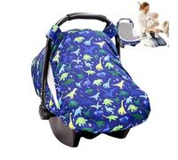 Polyester Car Seat Cover Kids, Travel Carrier Canopy, Kick-Proof Nursing Shield, 2-Layer Window Protection, Breathable Baby Cover for Boys, Girls, and