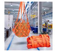 Polyester Cargo Sling Net, Safety Lifting Net Straps, Cargo Lifting Net Heavy Objects, Flat Nylon Sling Hoisting Net, Strong Load Bearing Net Bag(2 X 2M/Mesh 15cm/Load 2t)