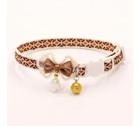 Polyester Cat, Kitten with Bell & Bow, 1 cm x 18-28 cm Quick Release Buckle, Decorative Cartoon Pet Neckwear