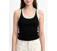 Polyester Color Block Vest for top for Women Regular Fit Polyester | Vibrant color block design, sleeveless , perfect for summer casual wear, breathable polyester fabric