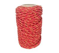 Polyester Cord 3mm * 25m. Craft rope, Versatile Paracord Made in Spain, for Outdoor, Garden and DIY. Red with Yellow