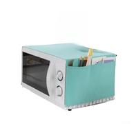 Polyester Cotton Microwave Plate Cover Anti-Oil Design(Blue-green)