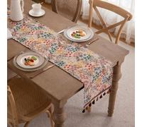 Polyester Cotton Table for runner 33x180cm Fringed Edge Polyester(33 * 180)
