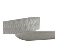Polyester Cotton Webbing, Grosgrain Cotton Herringbone Ribbon Webbing, Multicolor, Multiple Sizes for Craft Sewing(Cream,10mm 5yards)