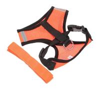 Polyester Dog Orange Harness Vest Adjustable Breathable for Puppies Cats | Custom Fit, Weather Use, Small and Medium Dogs, 1.5-2.5kg 2.5-4kg 4-6kg