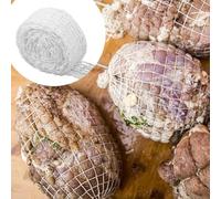 Polyester Elastic Butcher Beef Having 18 Holes 1m//5m/10m Ham Food-Safe Meat Cooking Wrap Net Net Rolls for Net Roasting Curing Pork - Ham (White)(10M)