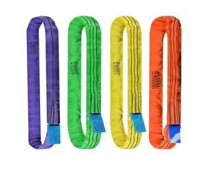 Polyester Endless Round Sling，Heavy Duty Round Sling Rope，Lifting Slings Straps Polyester Web Slings, Lift Sling Straps for Hoist Heavy Duty Objects(10T,8M)