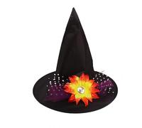Polyester Female Witch Halloween Hat Makeup Clothing Props Children Kids Hunting Watch (Orange, One Size)