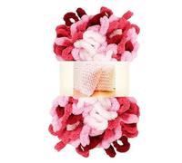 Polyester Finger Loop Yarn, 4pcs Chunky Chenille Yarn for Hand Woven Blanket, Finger Loop Yarn, Soft Thread, Hand Woven Scarf, Crochet Knitted Blanket(Color48)