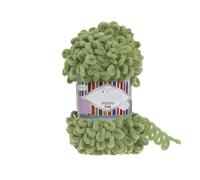 Polyester Finger Loop Yarn, Fine Yarn 100g No Needles No Hook Finger Crochet Easy Knitting Plush Soft Blanket Bulky Loop Finger Knitting Yarn(Color 24)