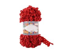 Polyester Finger Loop Yarn, Fine Yarn 100g No Needles No Hook Finger Crochet Easy Knitting Plush Soft Blanket Bulky Loop Finger Knitting Yarn(Color 03)