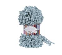 Polyester Finger Loop Yarn, Fine Yarn 100g No Needles No Hook Finger Crochet Easy Knitting Plush Soft Blanket Bulky Loop Finger Knitting Yarn(Color 08)