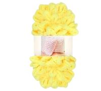 Polyester Finger Loop Yarn, Finger Loop Knitting Yarn Polyester No Needles DIY Scarves Blankets Pillows Multicolor(6609 Yellow)