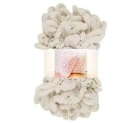 Polyester Finger Loop Yarn, Finger Loop Knitting Yarn Polyester No Needles DIY Scarves Blankets Pillows Multicolor(6602 Khaki)