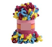Polyester Finger Loop Yarn - Handcrafted Thick Wool for DIY Knitting Crochet, Perfect for Crafting Blankets and Knitted Art(Color-24)