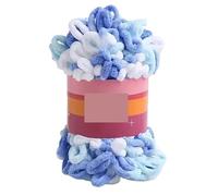Polyester Finger Loop Yarn - Handcrafted Thick Wool for DIY Knitting Crochet, Perfect for Crafting Blankets and Knitted Art(Color-20)