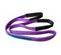 Polyester Flat Lift Sling, 1M 1 Ton Capacity Lifting Strap for Towing and Pulling, Purple