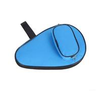 Polyester for ping Pong Racket Case with Ball Pocket Blue Red Black | Fits 2 standard rackets, padded interior, scratch protection, smooth zipper, extends paddle life