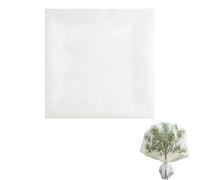 Polyester Fruit Tree Netting White, Fine Mesh Bird Netting 4X4M, Zipper Drawstring Plant Guard, Anti-Bird Insect Squirrel Barrier, Garden Net For Cherry Blueberry Vegetables, Reusable Cover (White)