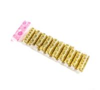 Polyester Gold and Silver Sewing Thread Set, 10pcs Bright Metallic Embroidery Thread, 200 Yards per Spool, for Patchwork Quilting and Hand Sewing(10 gold)