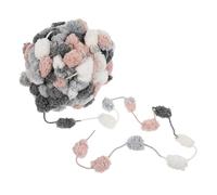 Polyester Hand Knitting Yarn for Crochet Beginners DIY Craft Projects | Decorative Textured Thread, Soft Touch Comfort, Bright Colours, Resists Shrinkage, Suitable for Headbands and Throw Pillows