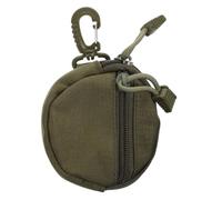 Polyester Hanging Earphone Coin Purse with Zipper for Outdoor Sports | Hook Attachment, Inner Compartments, Smooth Closure, Quick Access for Cyclists, Runners, Belts and USB Flash Drives