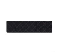 Polyester Indoor Stair Mats 15pc No Tape Needed(classic black) | Anti-slip texture, secure for seniors and pets, no tape required, fits standard steps, prevents falls