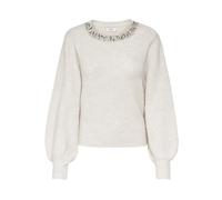 Polyester Knitwear Fall/Winter Collection Pullover - female - ONLY - Round-neck Knitwear - White - XL - Knitwear XL