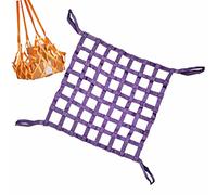 Polyester Lifting Cargo Net Elastic Cargo Netting, Heavy Duty Lifting Sling Net, Nylon Flat Webbing Net, Truck/Trailer/Cargo Net, Heavy Duty Rigging Strap for Lifting and Towing(Size:1x1M/Mesh 10cm/