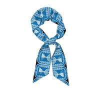Polyester Material Of State Of Israel National Emblem Pattern Silk Scarf | Wear-Resistant And Sun-Resistant | Outdoor Hiking | Cycling Decoration