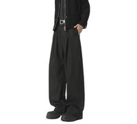 Polyester Men's Suit Pants Solid Color Style Polyester Men's | polyester fabric, solid color options, black gray white, four season wearability