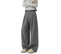 Polyester Men's Suit Pants Solid Color Style Polyester Men's | polyester fabric, solid color options, black gray white, four season wearability